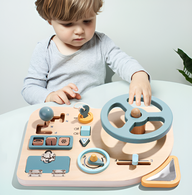 BusyCar | Habilidades de desarrollo en el camino - Tablero ocupado Montessori para auto